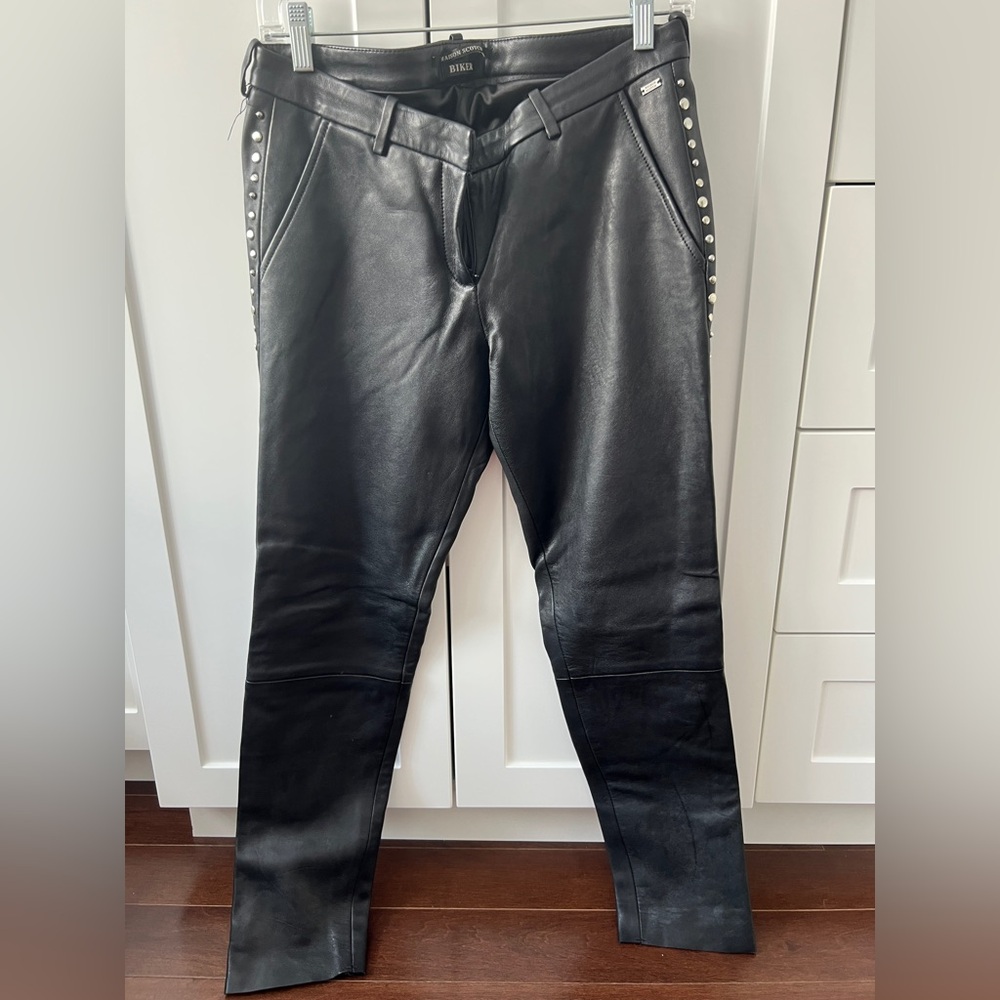 Maison Scotch Biker Leather Pants